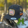2022 Jobes Hats All Black Camo Neon Orange Outline