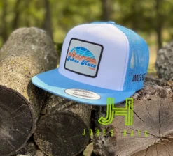 2021 Jobes Cap- White/Baby Blue Cactus Sunset Patch
