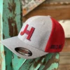2021 Jobes Hats OSFM - Heather Grey Red/ Red 3D JH Black Outline