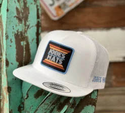 2021 Jobes Hats Trucker -All White/ Retro (Limited)