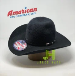 American Hat Co Felt 20x Grizzly Black 4" 1/4 Brim