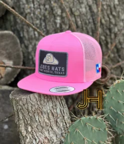 2022 Jobes Hats Trucker - All Pink Cap/ Grey Hat Patch