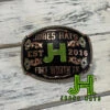 2022 JobesHats Black Oval "JH" Buckle