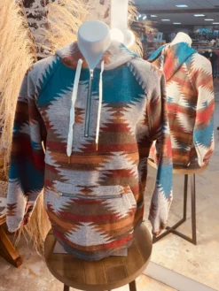 NEW! Camila's Aztec Jacket With Hoodie