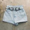 NEW! Light Denim Buckle Shorts