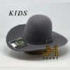 JH Kids Wool Felt “Steel” 3” Brim