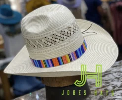 JH Wide Handmade Beaded Hatband- #W1 Serape