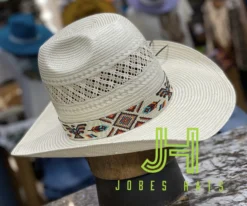 JH Wide Handmade Beaded Hatband- #W4 Eagle