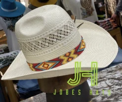 JH Wide Handmade Beaded Hatband #W50