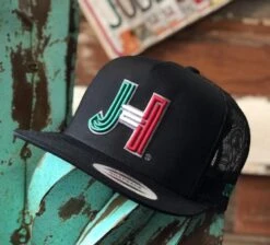Jobes Hats All Black Trucker- JH Mexico Cap