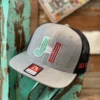 NEW 2021 Jobes Hats Trucker - Heather Gray/Black Chrome Mexico JH