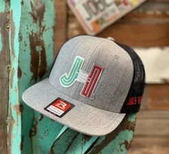 NEW 2021 Jobes Hats Trucker - Heather Gray/Black Chrome Mexico JH