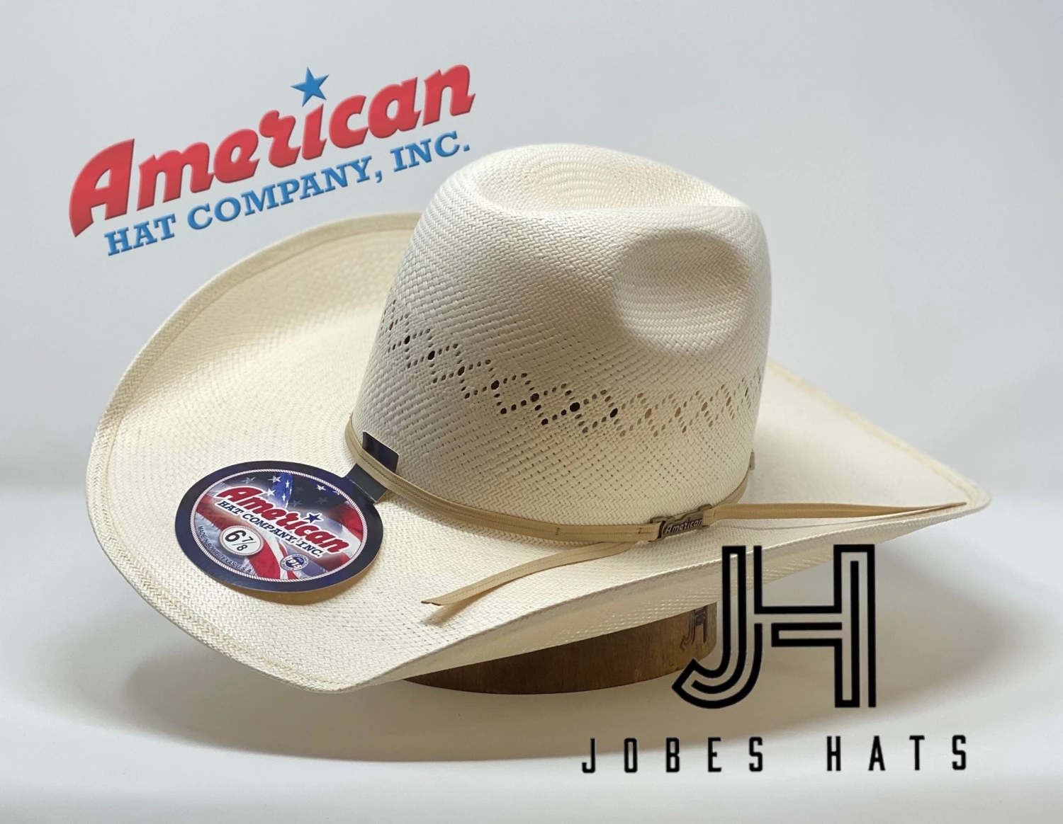 New 2020 Model American Hat Co. Straw #8400 R/O 4" 1/2 Brim