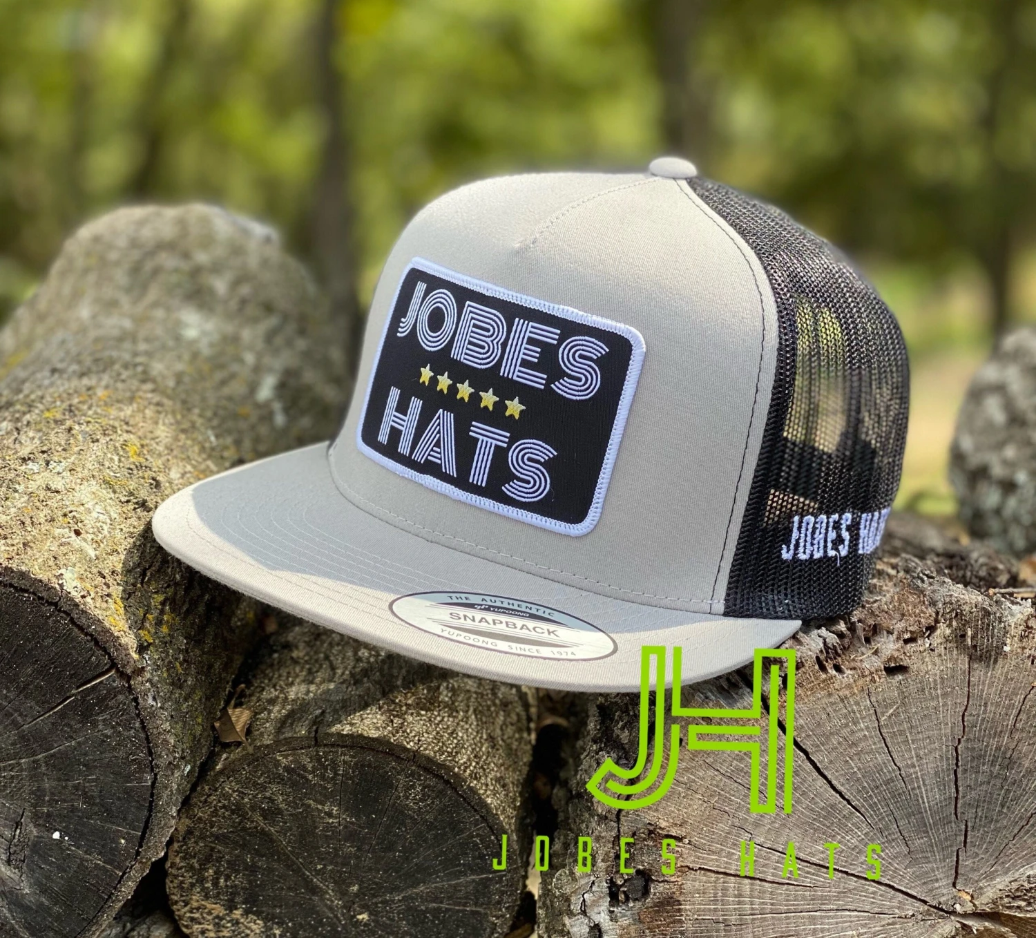 New 2021 Jobes Cap- 5 Gold Stars Patch Silver/black