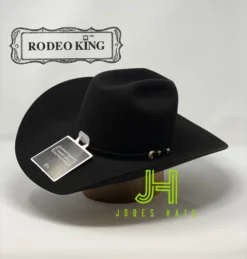 Rodeo King Felt 60X Black 4" 1/4 Brim And Tall Crown 6”1/4