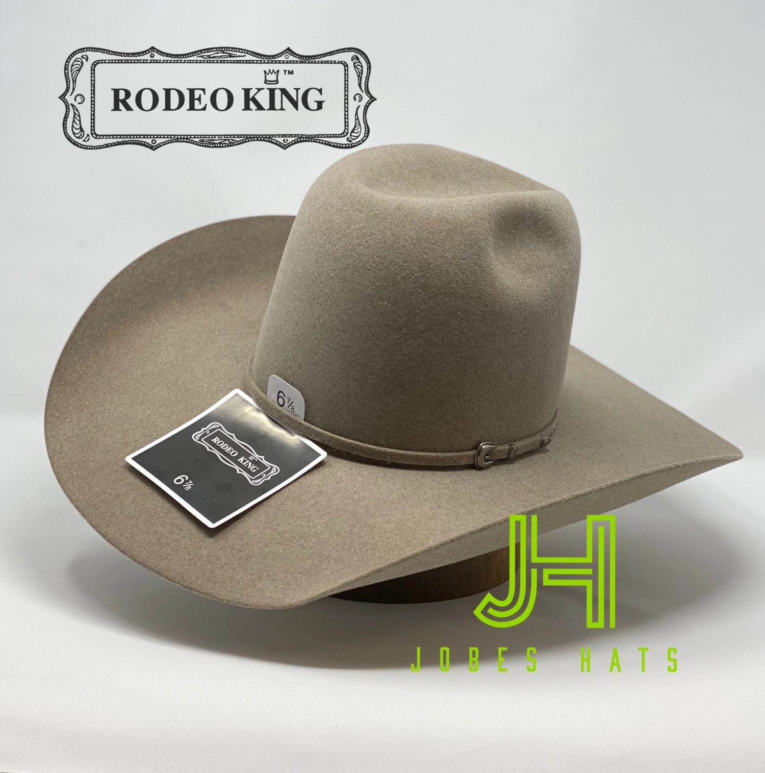 Rodeo King Felt 7X Ash 4" 1/4 Brim And A 6” Crown