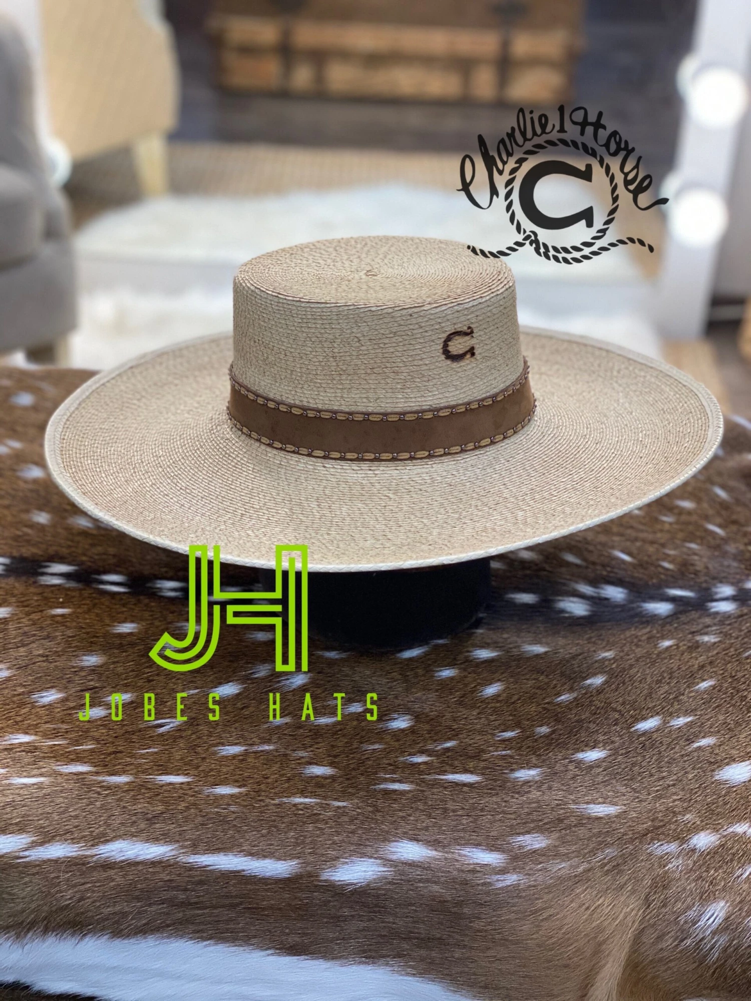 Charlie One Horse “Vaquera” Palm Leaf 5” Brim