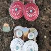 Concho Steel Handpainted Earrings