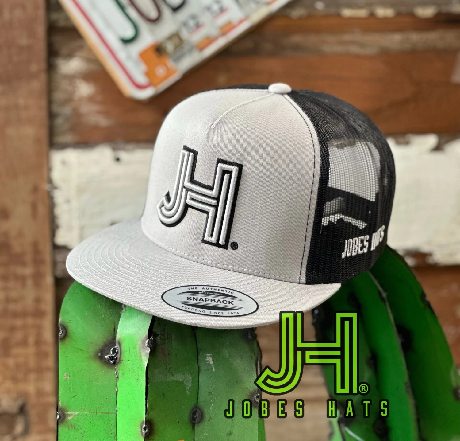 NEW 2023 Jobes Trucker Cap - Silver/Black 3D Silver JH