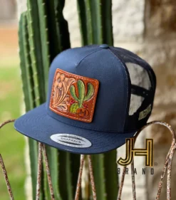 2023 Jobes Leather Patch Trucker - All Navy Cactus Leather Patch (Limited Edition)