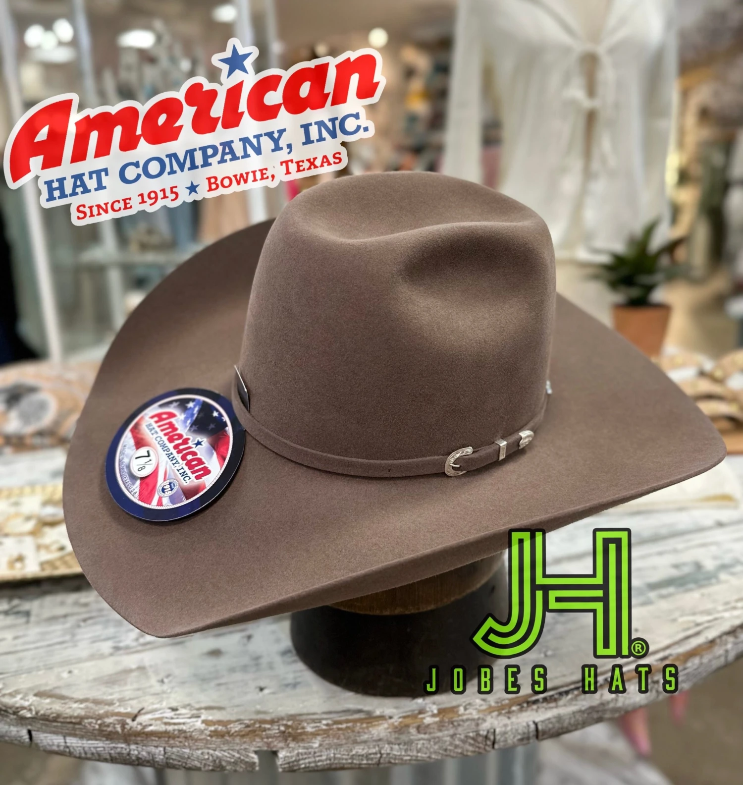 American Hat Co Felt 40X Pecan 4" 1/4 Brim R/O - Image 2