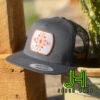 New 2022 Jobes Trucker Cap- All Grey Rust Aztec Patch