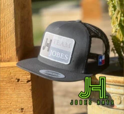 2022 Jobes Hats Trucker -All Grey Team Jobes White Patch