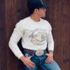 Nude Texas Straw/Rope Mens Longsleeve T-shirt