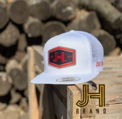 New 2022 Jobes Hats Trucker Cap -All White Widow Patch