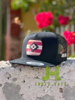 New 2022 Jobes Trucker Cap- All Black Maroon Aztec Patch
