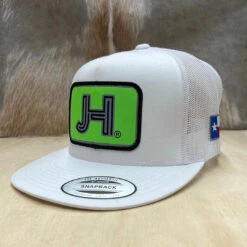 Jobes Hats Trucker -All White/ Neon Green Patch (Limited)