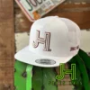 NEW 2023 Jobes Trucker Cap - All White 3D White JH/maroon Outline