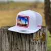 New 2022 Jobes Trucker Cap- All White Crane Life Patch