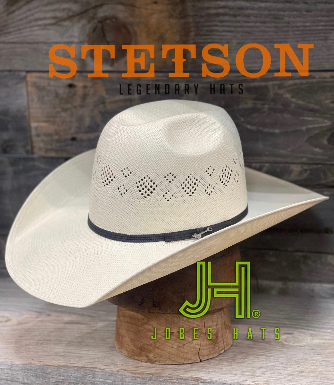 RESISTOL Stetson Straw “Riverview” 4”1/4 Brim
