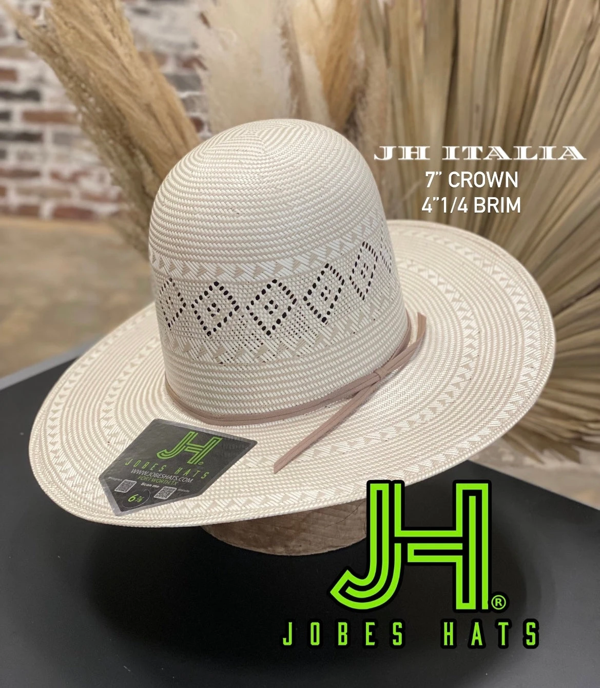 2022 JH Italia Open 7” Tall Crown 4”1/4 Brim