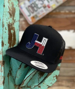 2021 Jobes Hats Trucker - All Black Texas Flag JH (Limited Edition)