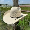 New 2023 JH Straw Hat “WHITE SNAKE” 4”1/4 Brim