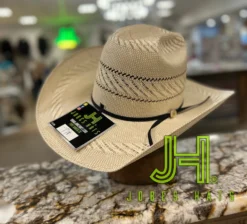 2022 Jobes Hats Straw Hat “Londres” 4”1/4 Brim (Comes Open And Flat)