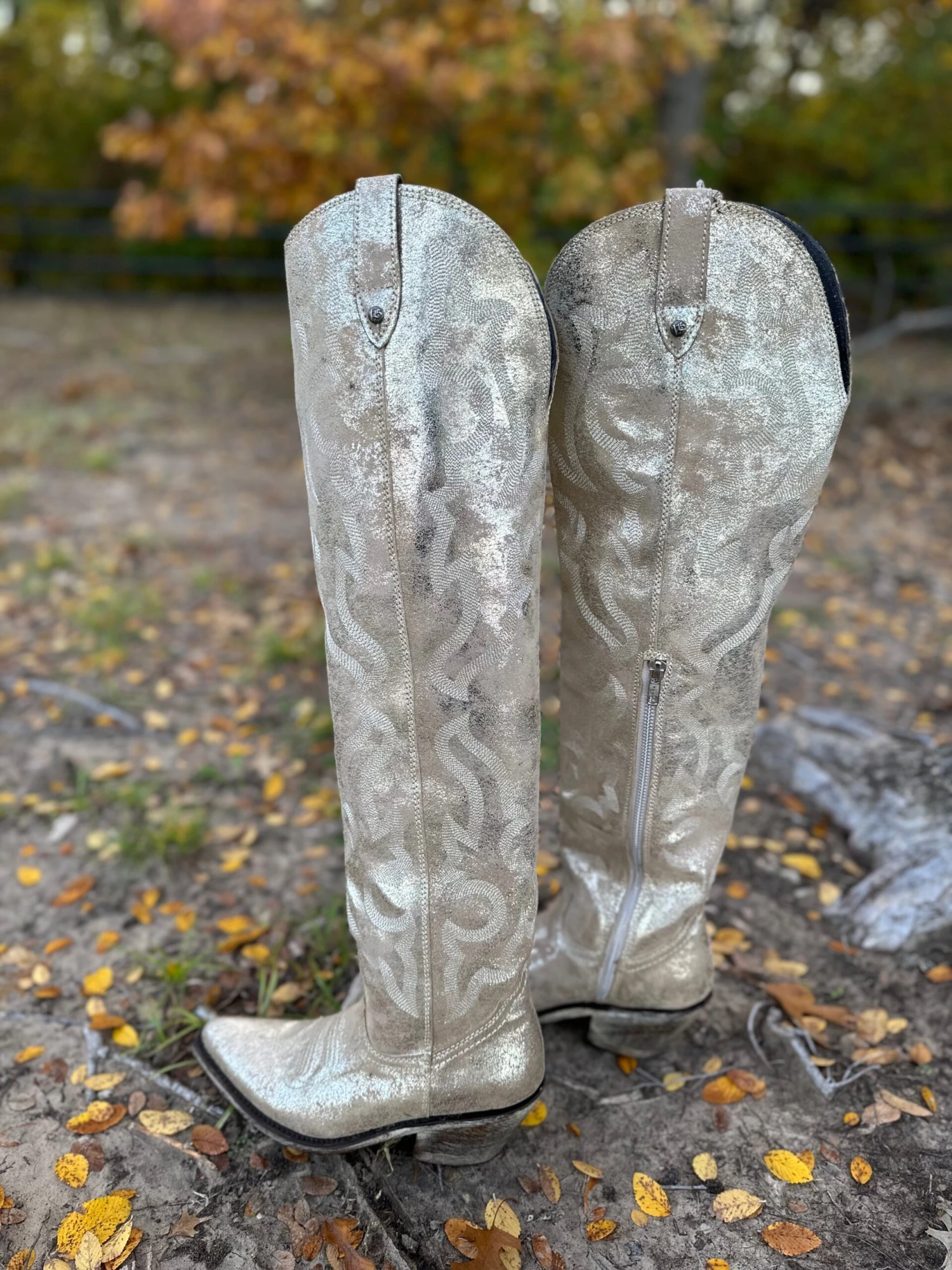 Liberty Black Gamuza Crack Oro Florentino-Womens Boots - Image 3