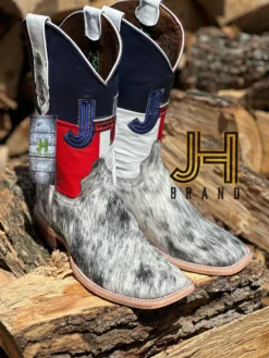 New 2023 Mens JH "Cowhide" Square Toe Boots