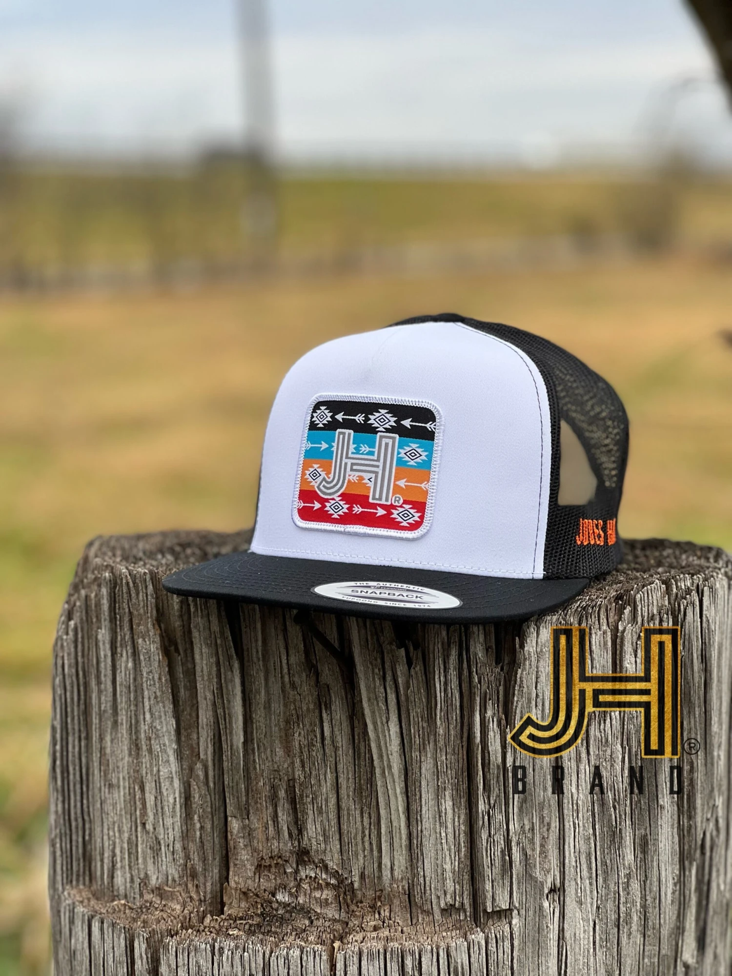 New 2022 Jobes Trucker Cap- White/Black Arrow Patch