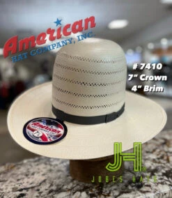 2021 American Hat 🇺🇸 #7410 7” Tall Crown R/O 4” Brim