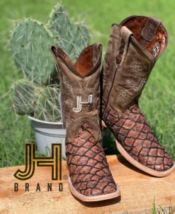 Mens JH "Pescado Charuto" Square Toe Boots