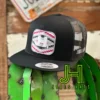 New 2023 Jobes Hats Trucker Cap -All Black Zig Zag Patch