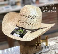 2022 Jobes Hats Straw Sisal Hat “Desert” 4”1/4 Brim (Comes Open And Flat)
