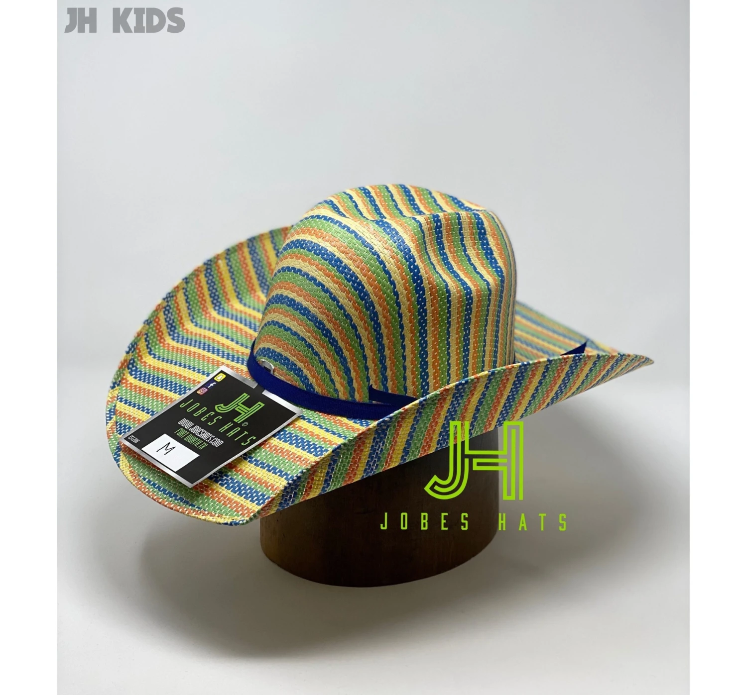 JH Kids Straw Hats- Rainbow