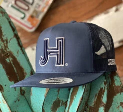 Jobes Hats Trucker - All Navy With Navy JH/Silver Outline