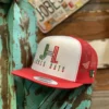 Jobes Hats Trucker - White And Red Tricolor / Mexico Flag