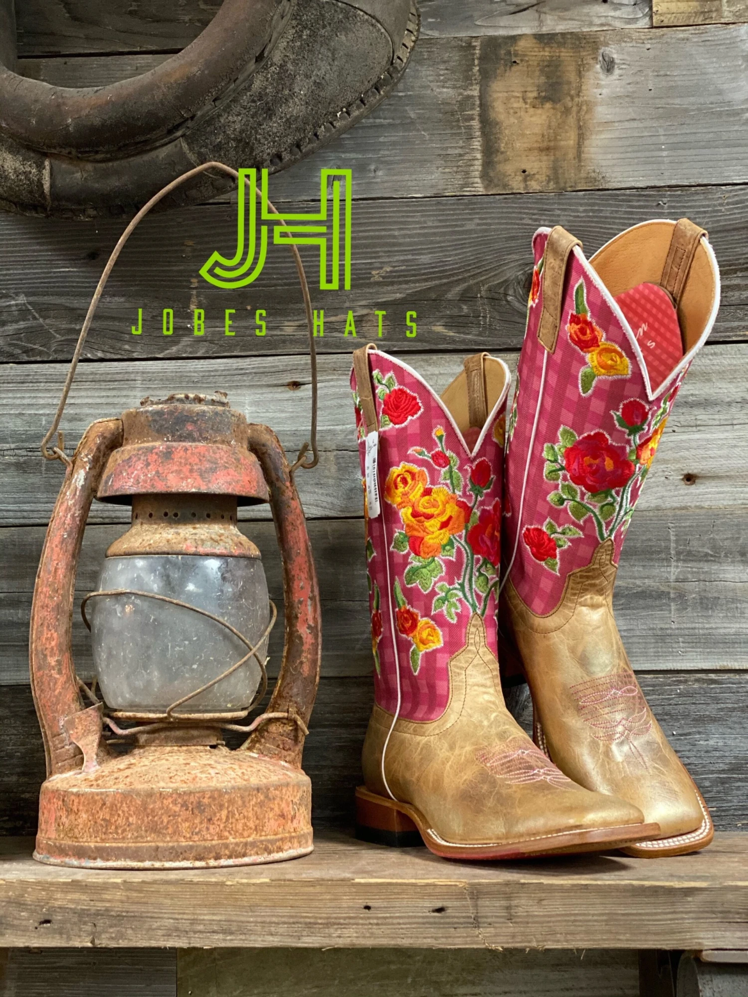 Ladies Macie Bean M9137 Metallic/Flowers Boots