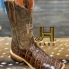 Mens JH Gator Belly Salvaje Square Toe Boots / Panal Tops